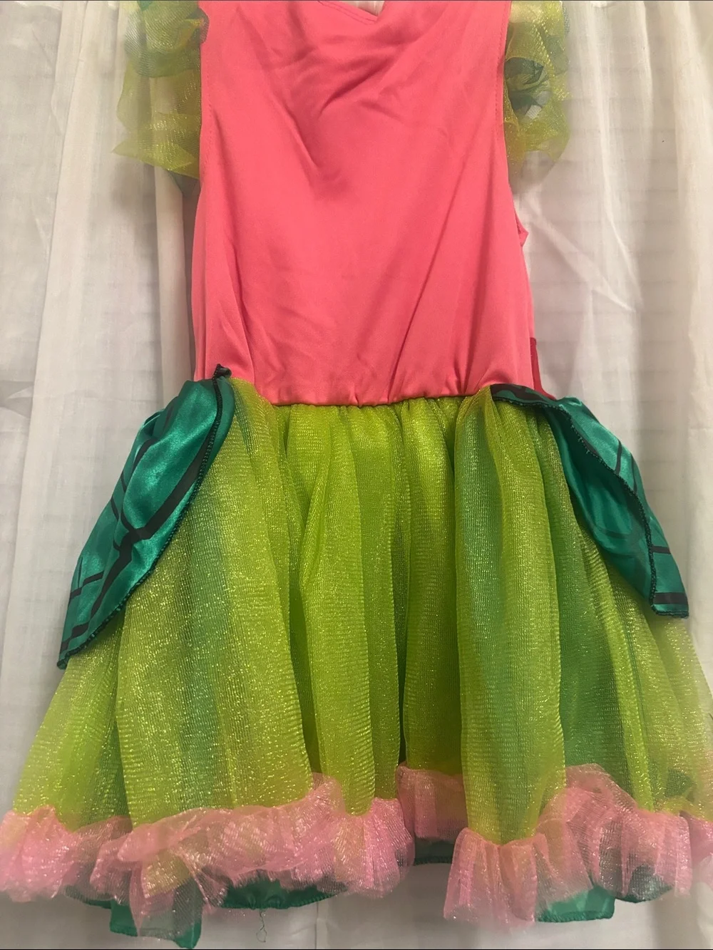 Nickelodeon Pink, Green & Teal TMNT Tutu Dress Costume